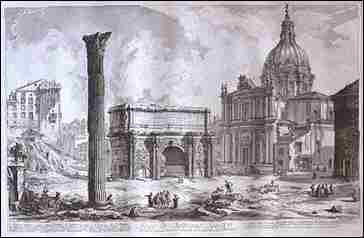 Piranesi: the arch of Septimius Severus